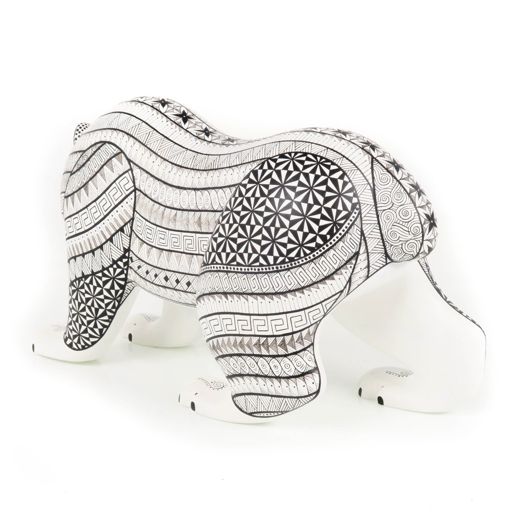 Polar Bear - Oaxacan Alebrije Wood Carving – VivaMexico.com
