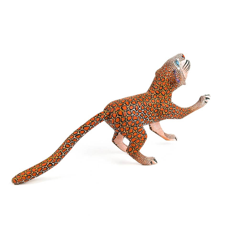 Pouncing Jaguar - Oaxacan Alebrije Wood Carving - Eleazar Morales ...