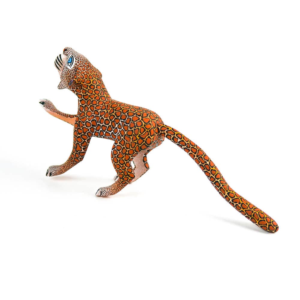 Pouncing Jaguar - Oaxacan Alebrije Wood Carving - Eleazar Morales ...