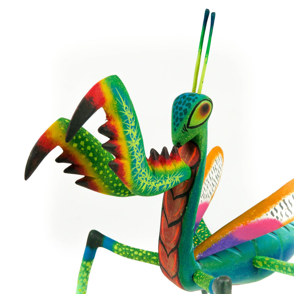 Praying Mantis - Oaxacan Alebrije Wood Carving – VivaMexico.com