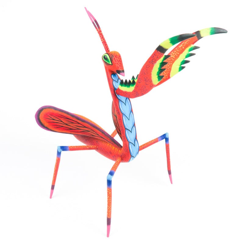 Praying Mantis - Oaxacan Alebrije Wood Carving - Eleazar Morales