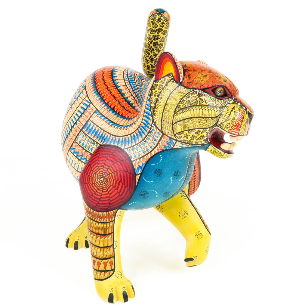 Predatory Ocelot - Oaxacan Alebrije Wood Carving – VivaMexico.com ...