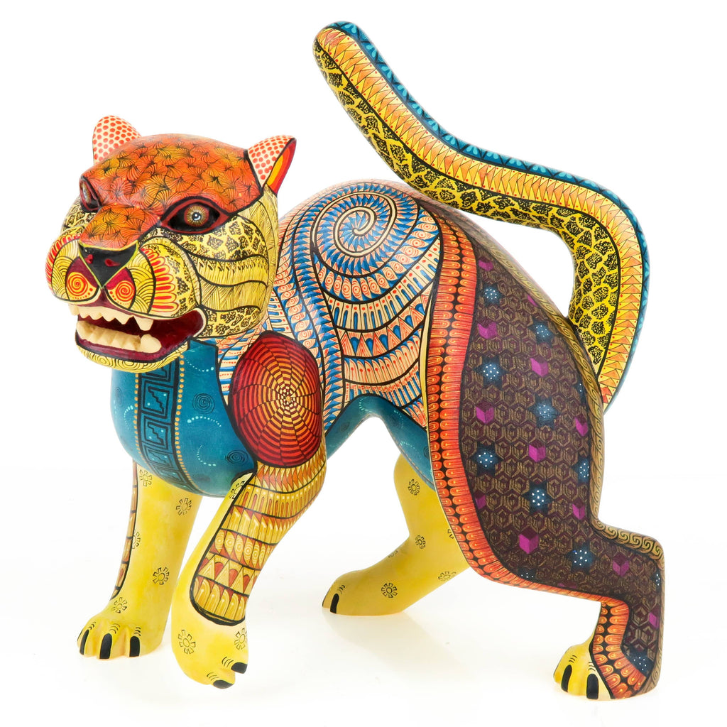 Predatory Ocelot - Oaxacan Alebrije Wood Carving – VivaMexico.com ...