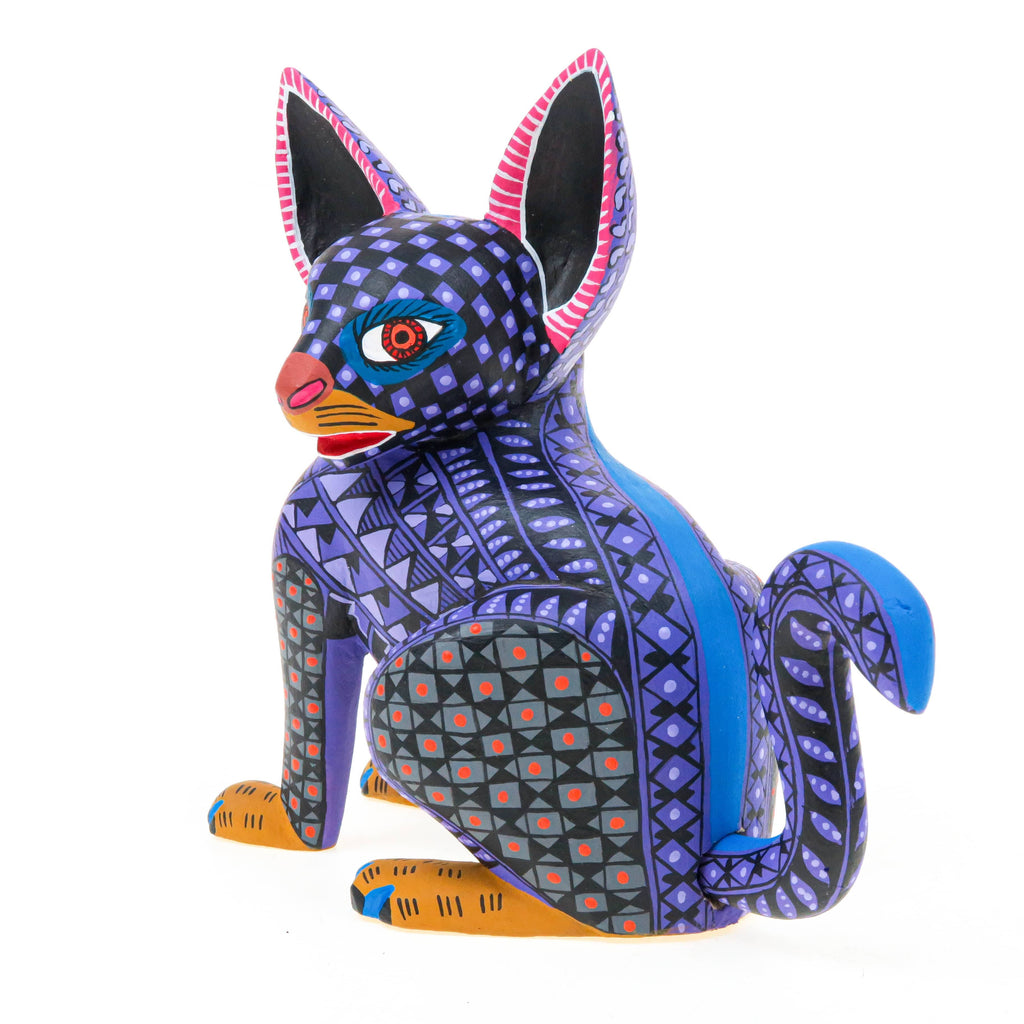 Purple Dog - Oaxacan Alebrije Wood Carving – VivaMexico.com