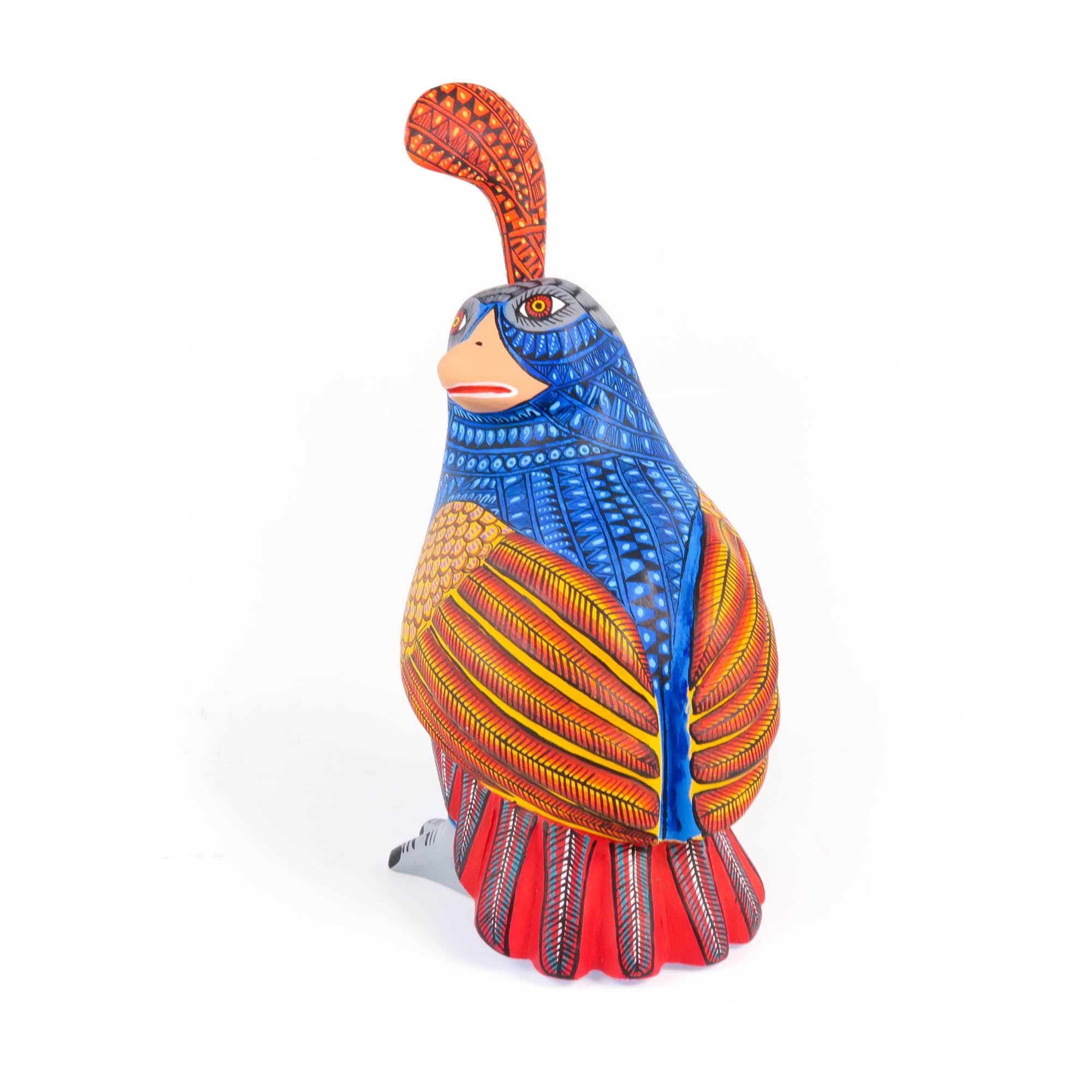 Quail - Oaxacan Alebrije Wood Carving – VivaMexico.com - Mexican Art