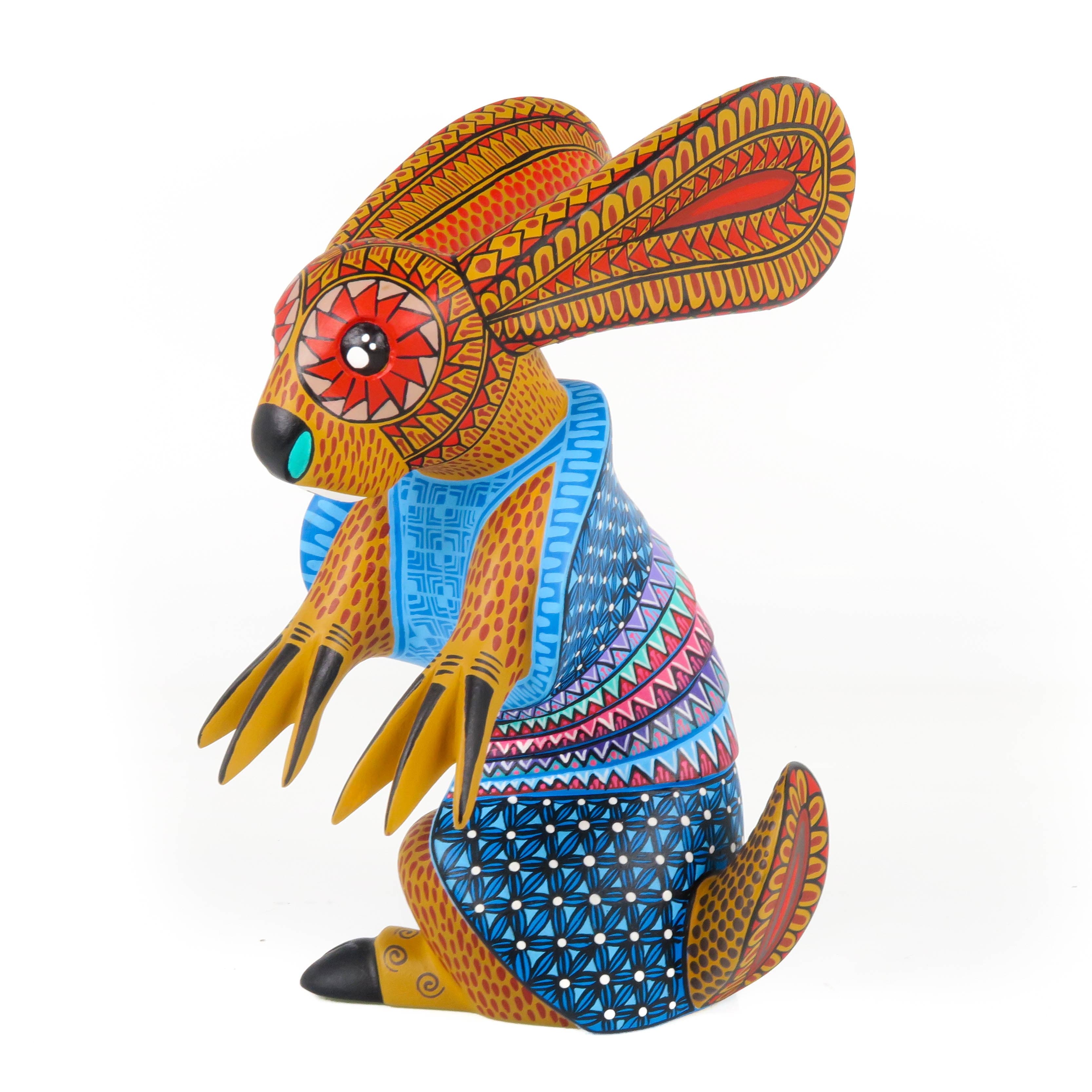 Rabbit Armadillo Fusion - Oaxacan Alebrije Wood Carving