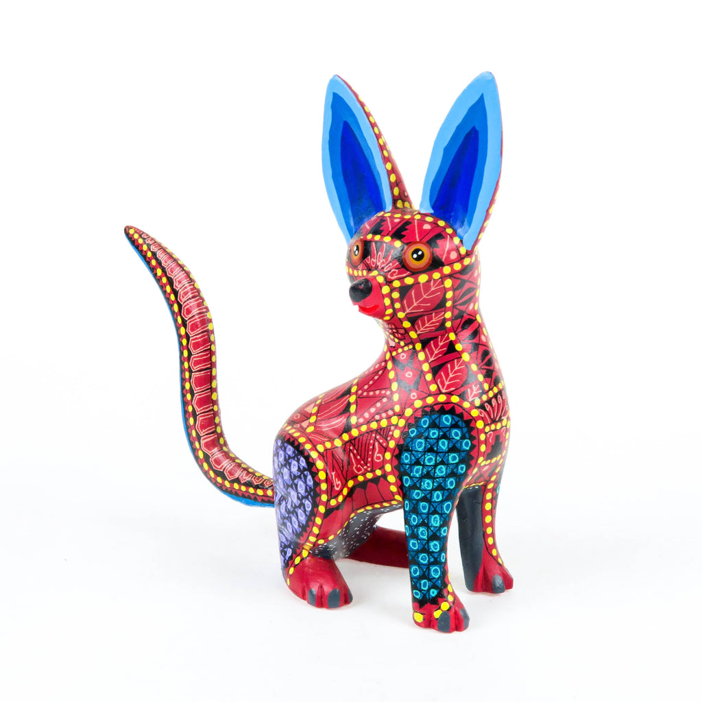 Red Fox - Oaxacan Alebrije Wood Carving – VivaMexico.com - Mexican Art