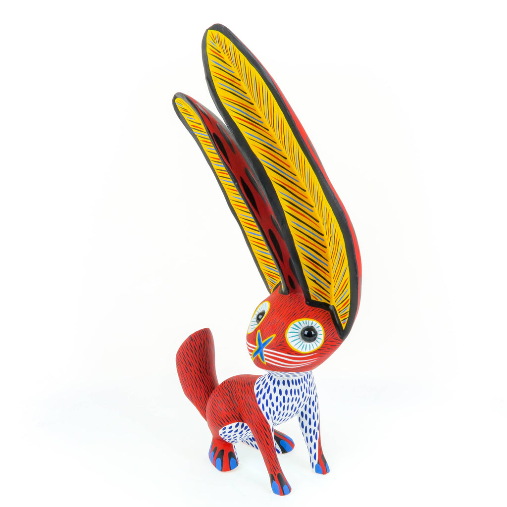 Red Rabbit - Oaxacan Alebrije Wood Carving – VivaMexico.com