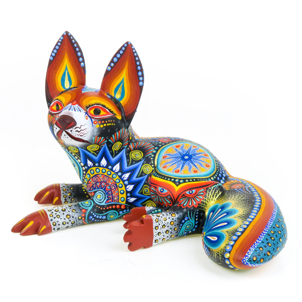 Resting Fox - Oaxacan Alebrije Wood Carving – VivaMexico.com