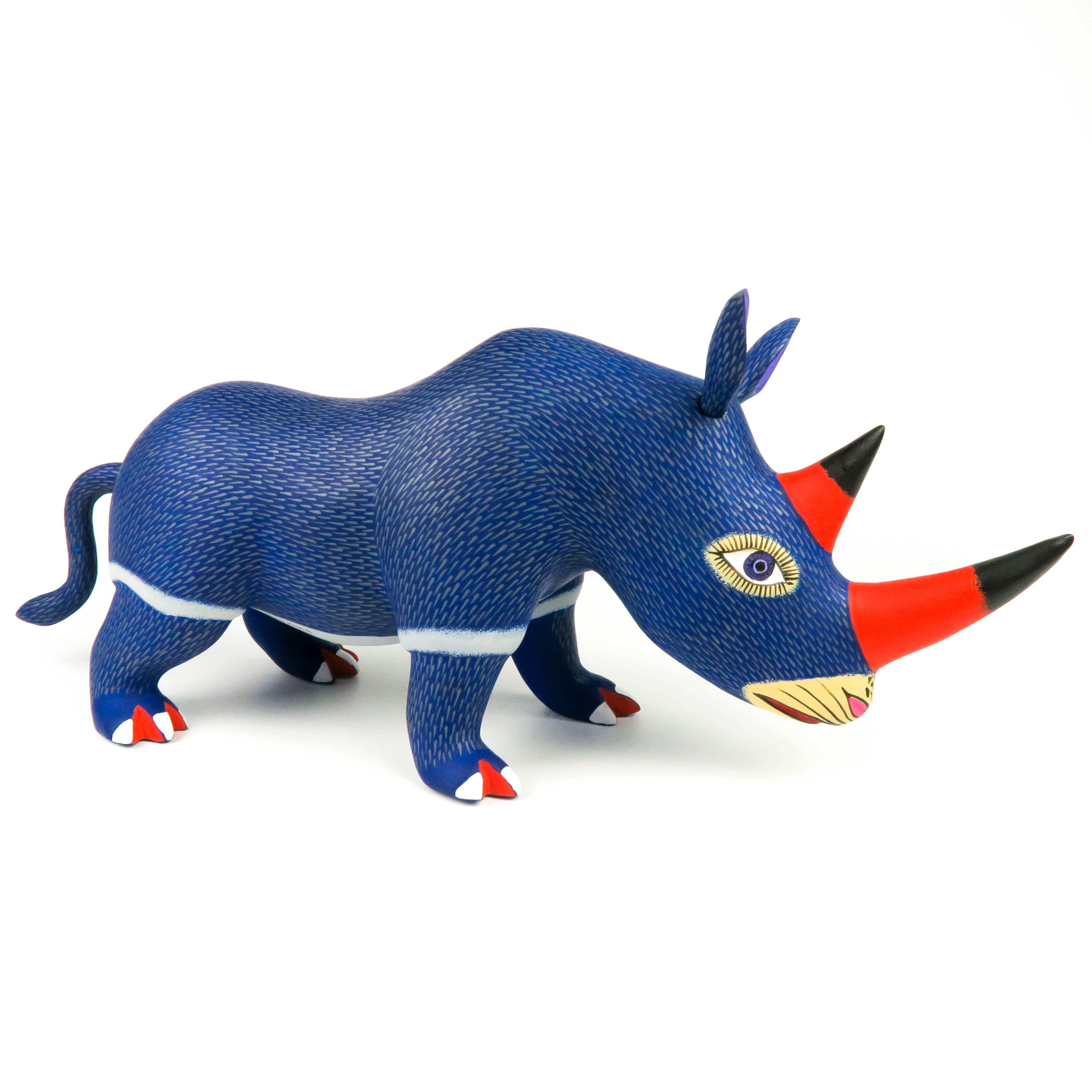 Rhinoceros - Oaxacan Alebrije Wood Carving – VivaMexico.com