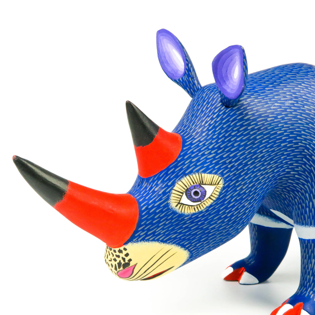 Rhinoceros - Oaxacan Alebrije Wood Carving – VivaMexico.com