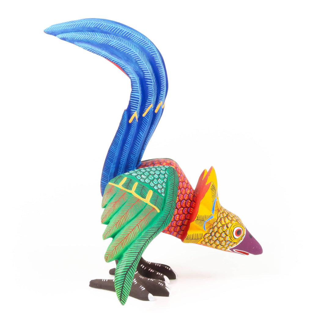 Rooster - Oaxacan Alebrije Wood Carving – VivaMexico.com - Mexican Art