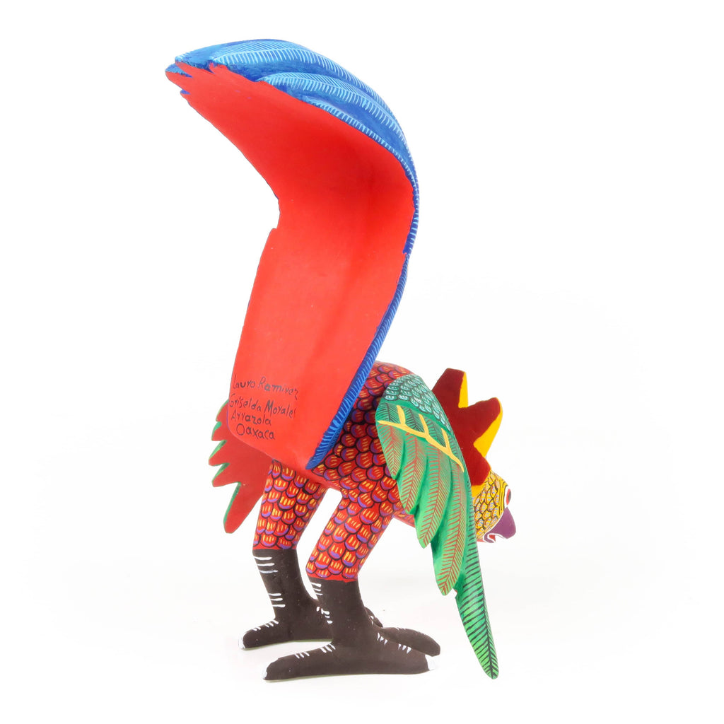 Rooster - Oaxacan Alebrije Wood Carving – VivaMexico.com - Mexican Art