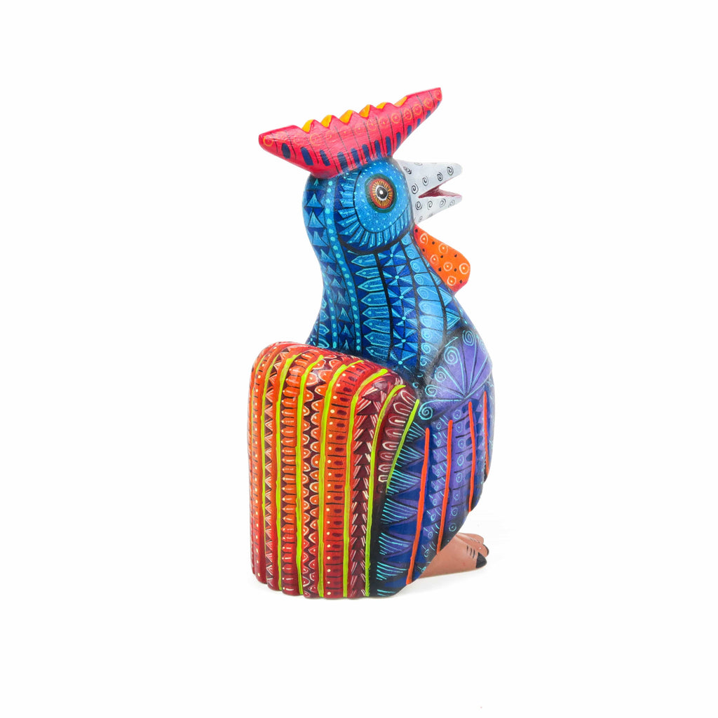 Rooster - Oaxacan Alebrije Wood Carving Sculpture – VivaMexico.com