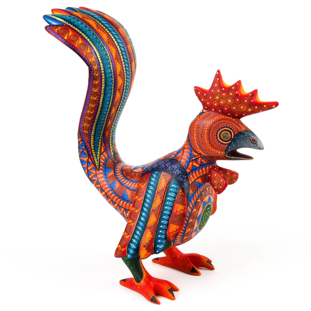 Rooster - Oaxacan Alebrije Wood Carving Sculpture - Nestor Melchor