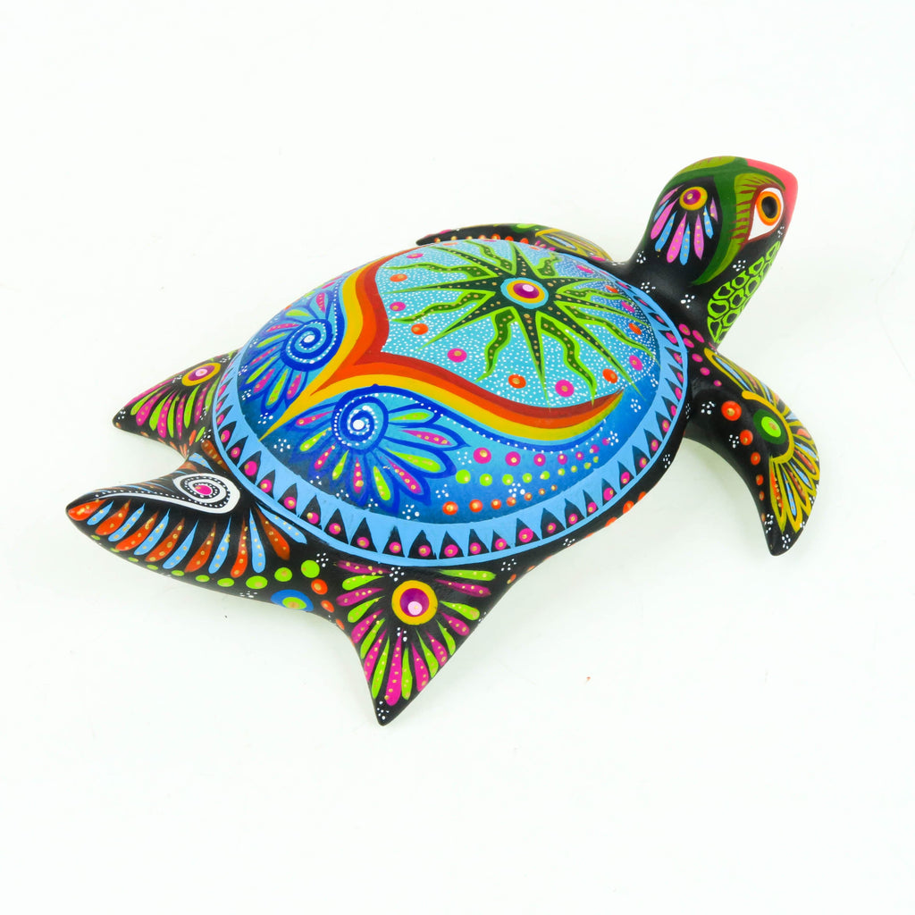 Sea Turtle - Oaxacan Alebrije Wood Carving – VivaMexico.com