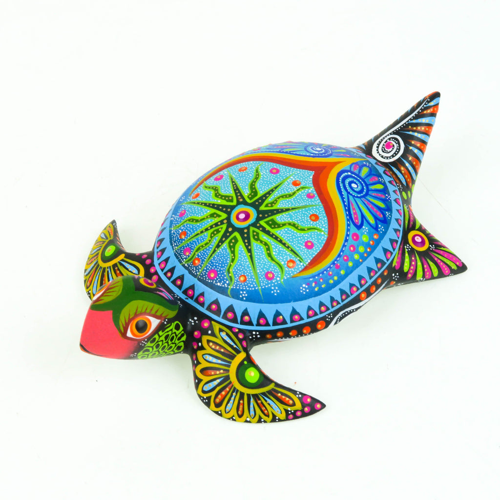 Sea Turtle - Oaxacan Alebrije Wood Carving – VivaMexico.com