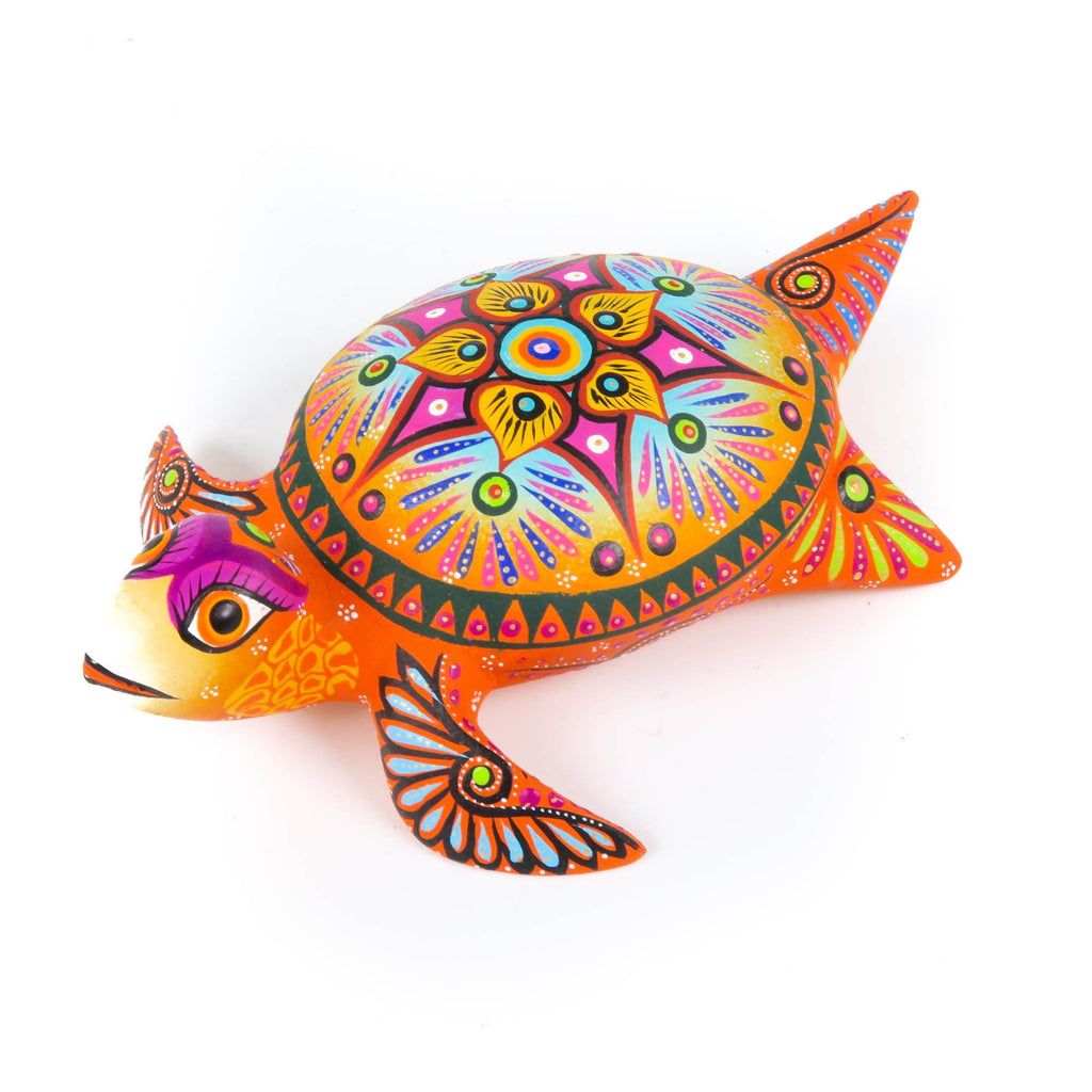 Sea Turtle - Oaxacan Alebrije Wood Carving – VivaMexico.com - Mexican Art