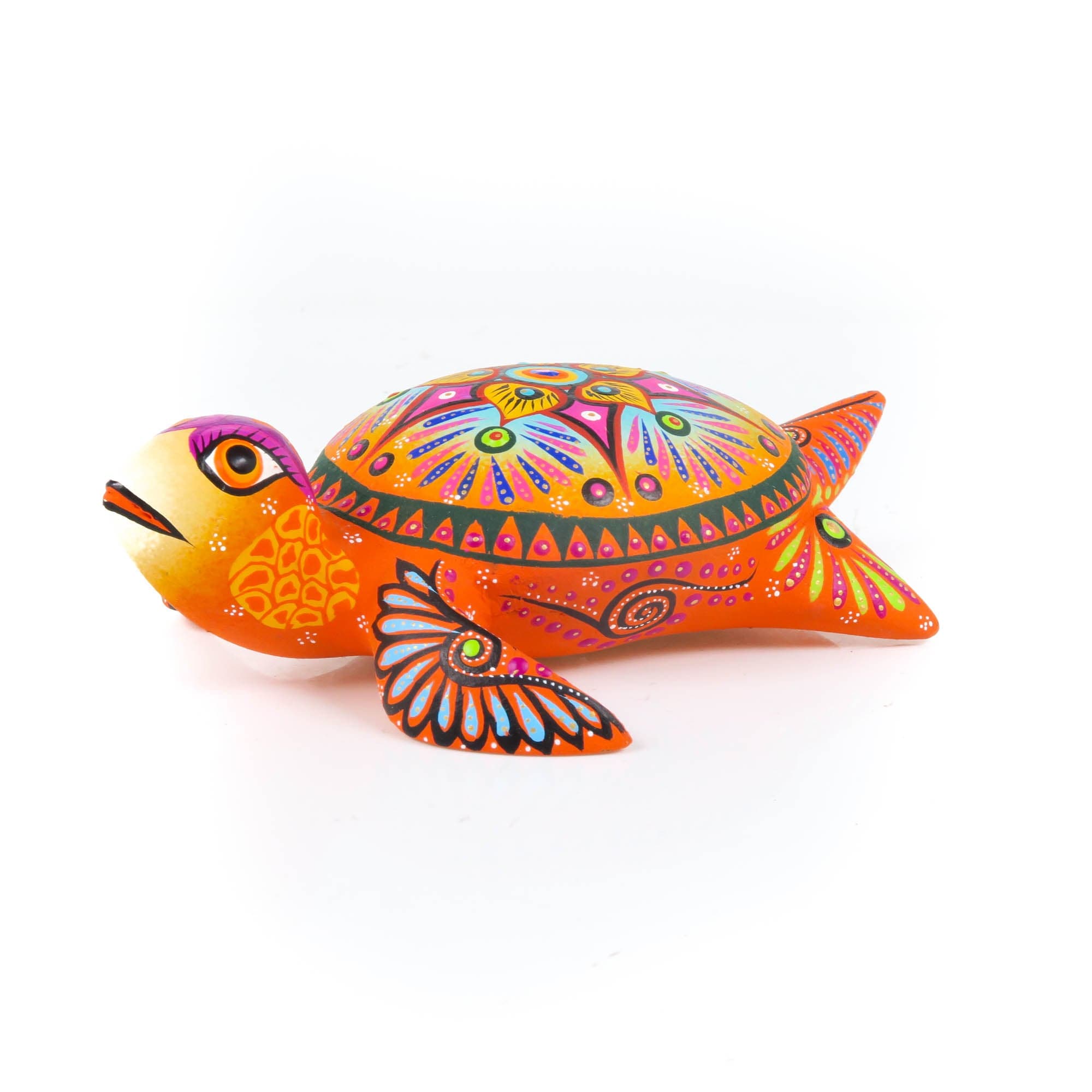 Sea Turtle - Oaxacan Alebrije Wood Carving – VivaMexico.com - Mexican Art