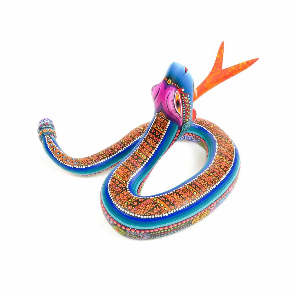 Slithering Snake - Oaxacan Alebrije Wood Carving Sculpture – VivaMexico ...