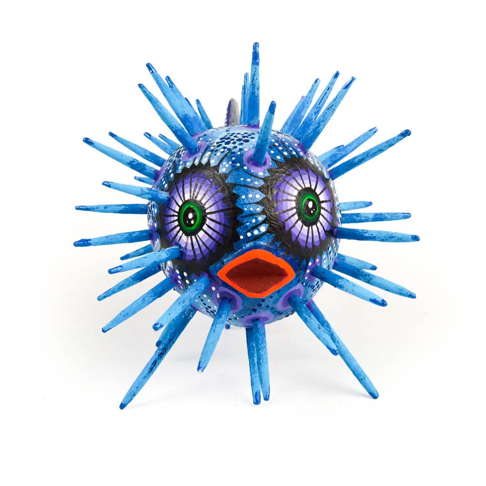 Small Blow Fish - Oaxacan Alebrije Wood Carving Mexican Folk Art