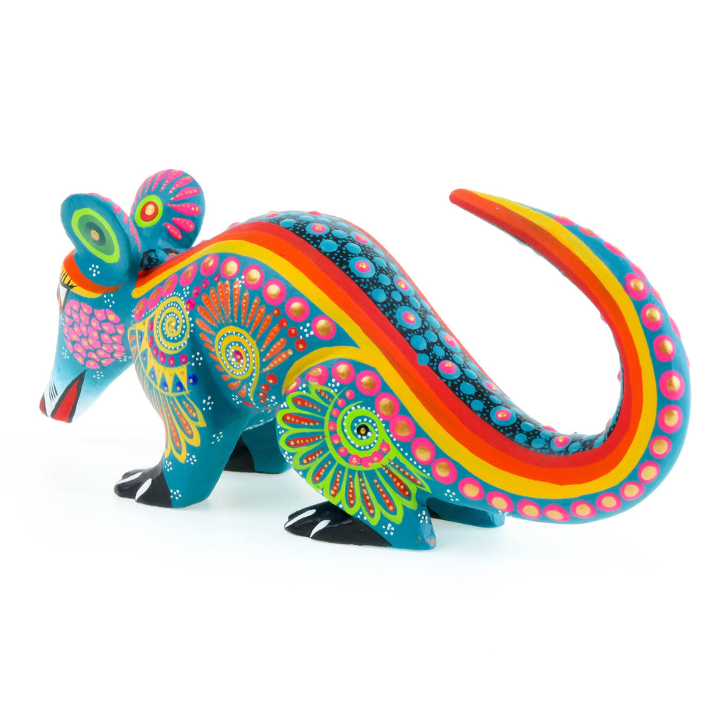 赤ハート型アクリル置物Shlomi Haziza PAULE 　高さ３０cm Small Opossum - Oaxacan Alebrije Wood Carving – VivaMexico.com