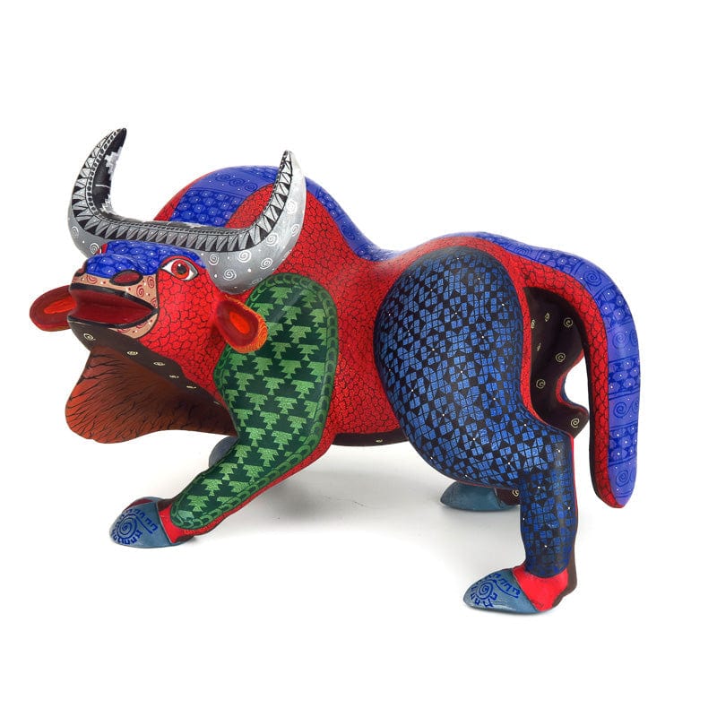 Bull - Oaxacan Alebrije Wood Carving for sale www.VivaMexico.com