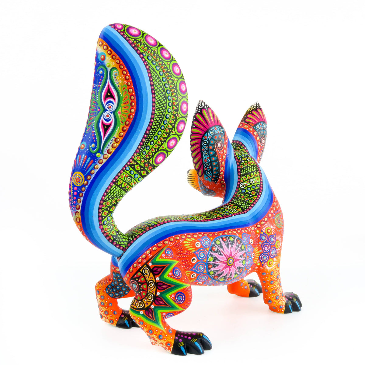 Splendid Fox - Oaxacan Alebrije Wood Carving – VivaMexico.com - Mexican Art