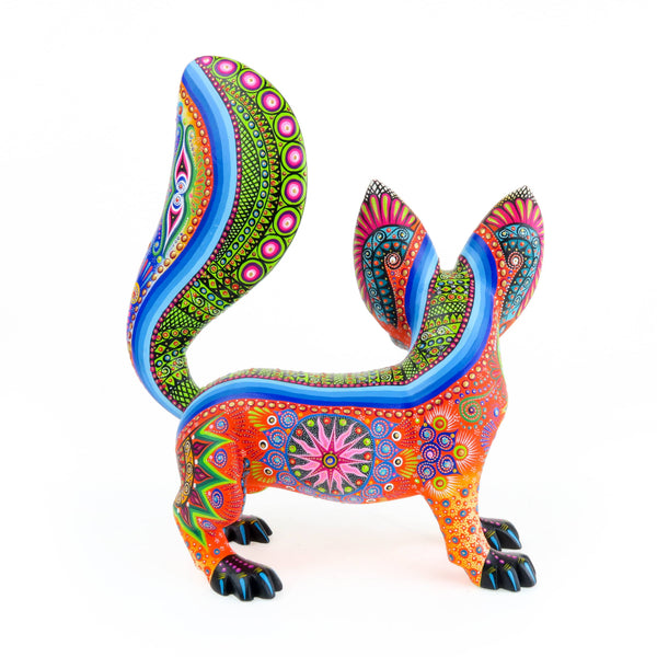 Splendid Fox - Oaxacan Alebrije Wood Carving – VivaMexico.com - Mexican Art
