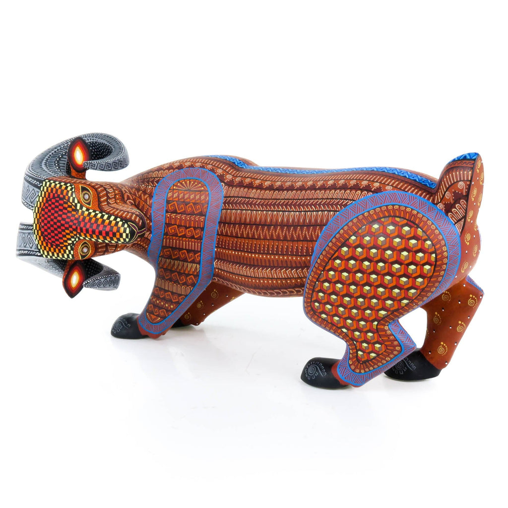 Turning Bighorn Ram - Oaxacan Alebrije Wood Carving – VivaMexico