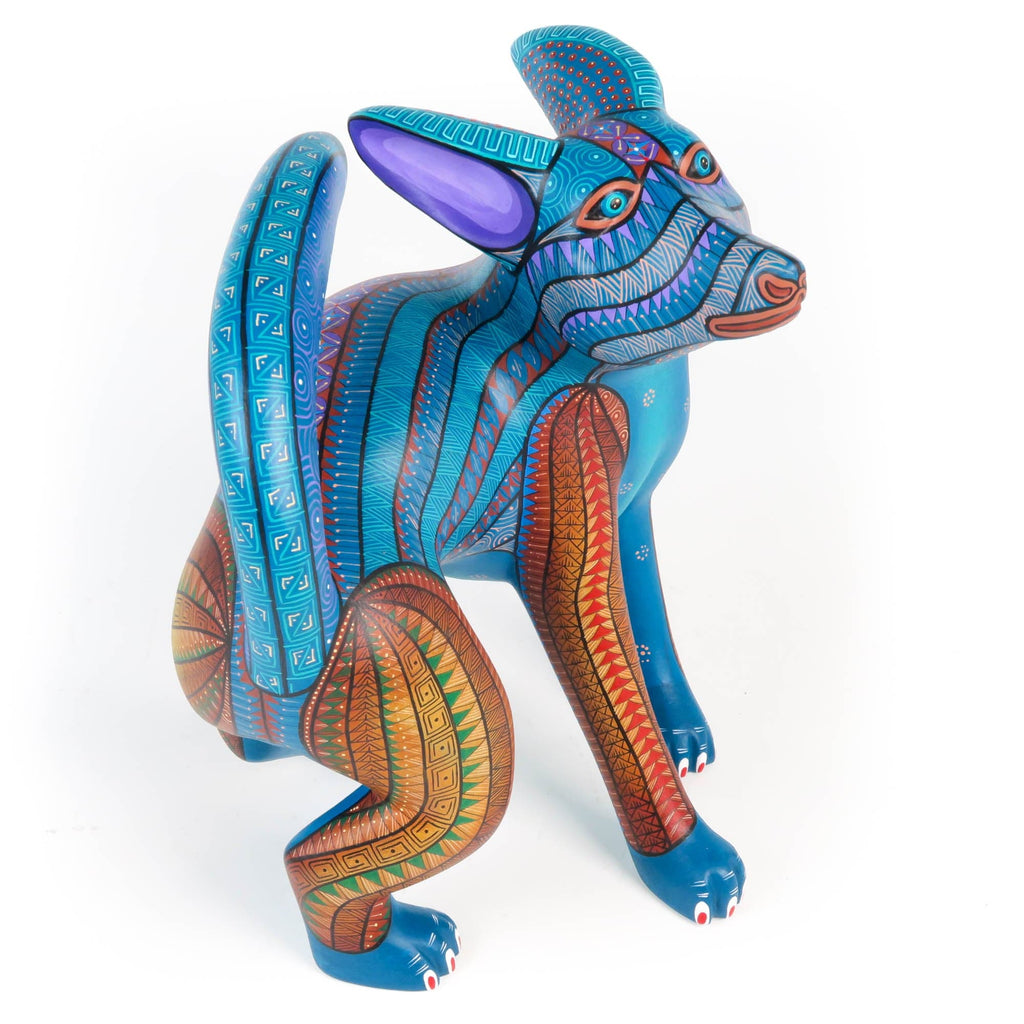 Turning Coyote - Oaxacan Alebrije Wood Carving – VivaMexico.com