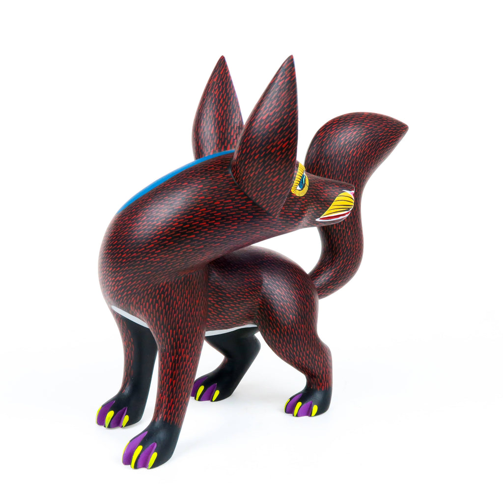 Turning Fox - Oaxacan Alebrije Wood Carving – Vivamexico.com - Mexican Art