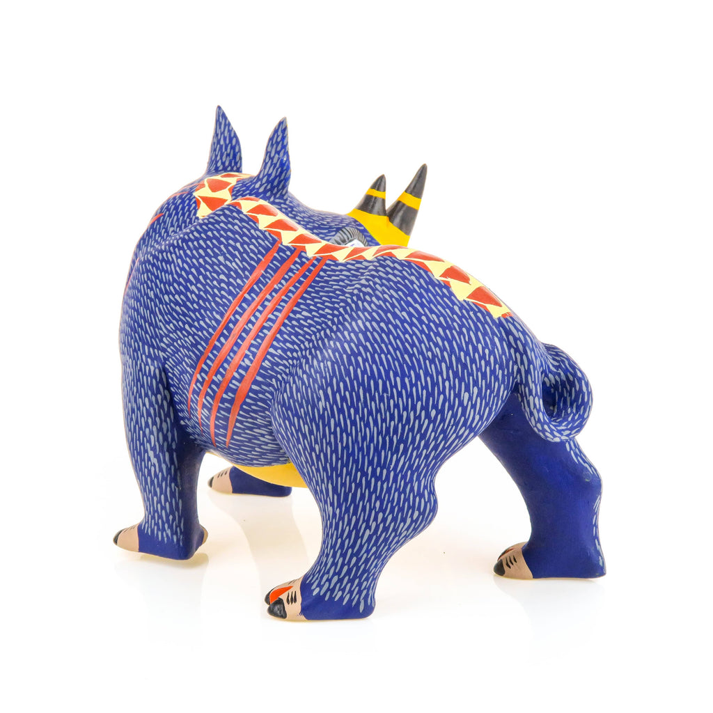 Turning Rhino - Oaxacan Alebrije Wood Carving – VivaMexico.com ...