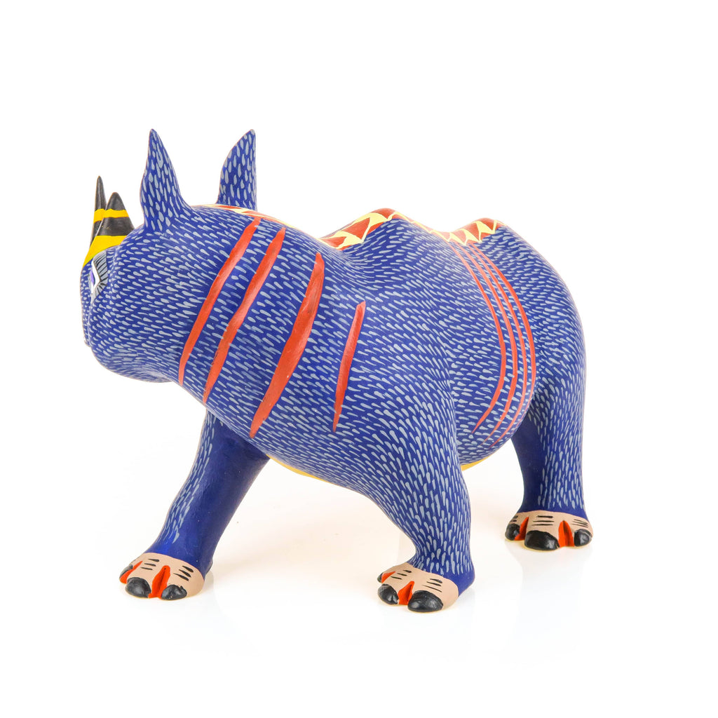 Turning Rhino - Oaxacan Alebrije Wood Carving – VivaMexico.com ...