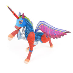 Unicorn - Oaxacan Alebrije Wood Carving – VivaMexico.com - Mexican Art
