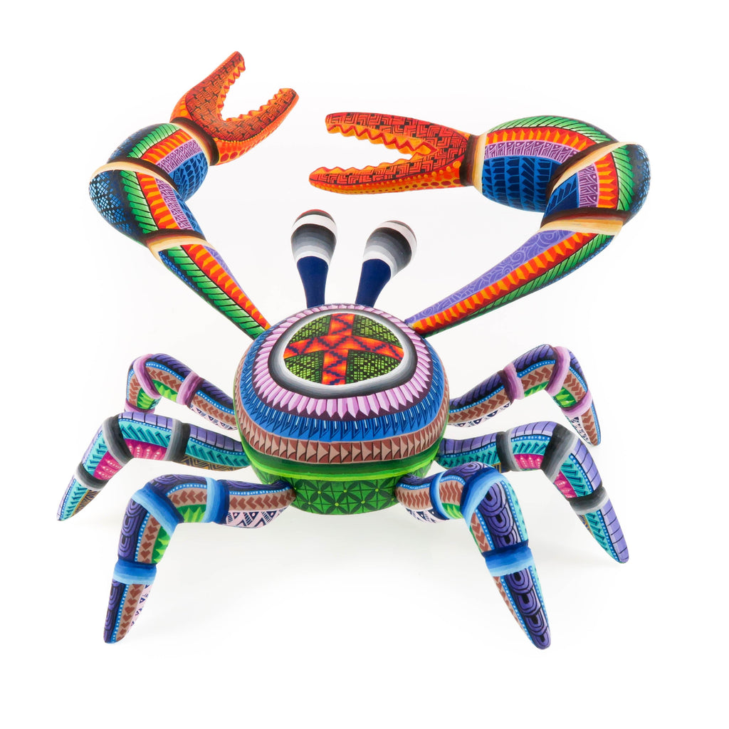 Vibrant Crab - Oaxacan Alebrije Wood Carving – VivaMexico.com