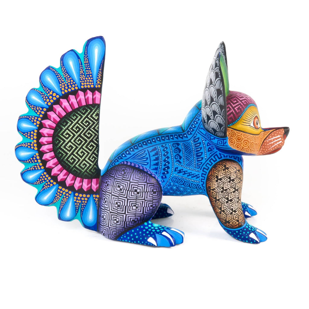 Vibrant Fox - Oaxacan Alebrije Wood Carving – VivaMexico.com