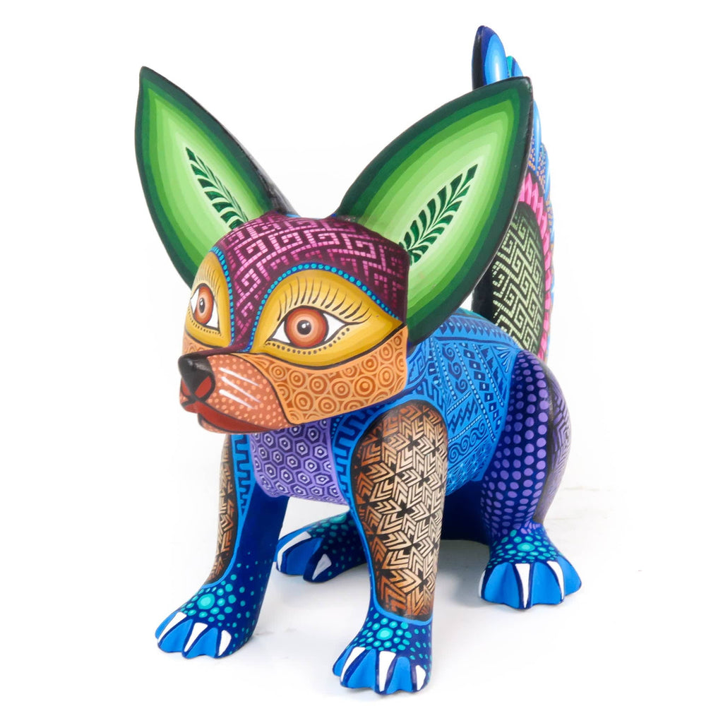 Vibrant Fox - Oaxacan Alebrije Wood Carving – VivaMexico.com