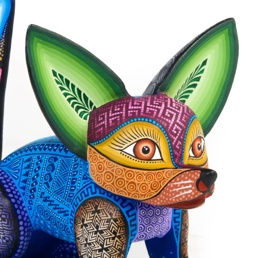 Vibrant Fox - Oaxacan Alebrije Wood Carving – VivaMexico.com