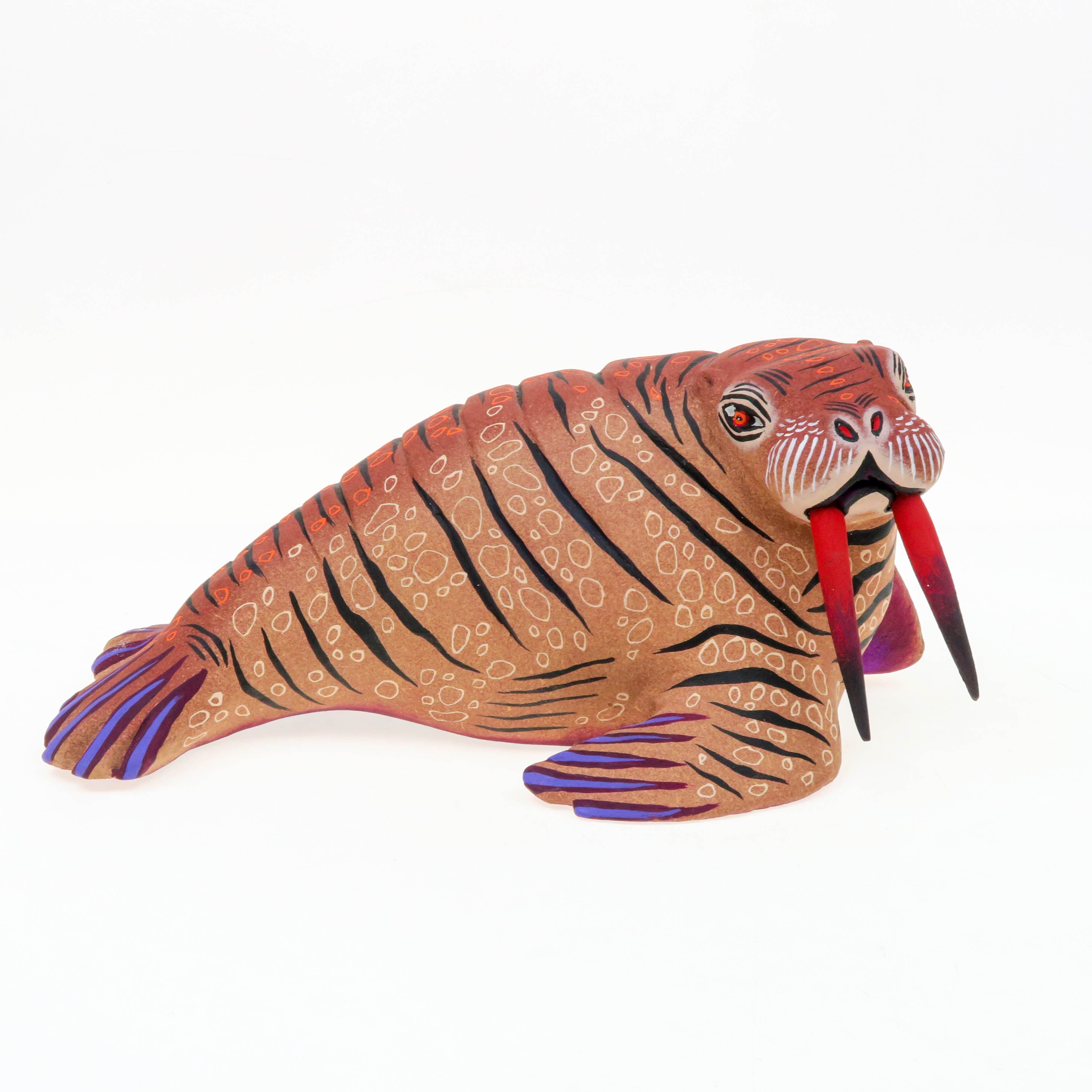 Walrus - Oaxacan Alebrije Wood Carving – VivaMexico.com - Mexican Art