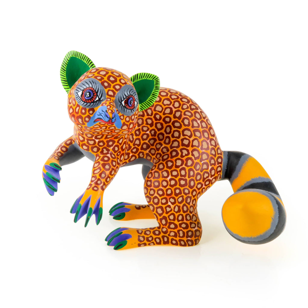 Whimsical Raccoon - Oaxacan Alebrije Wood Carving – VivaMexico.com