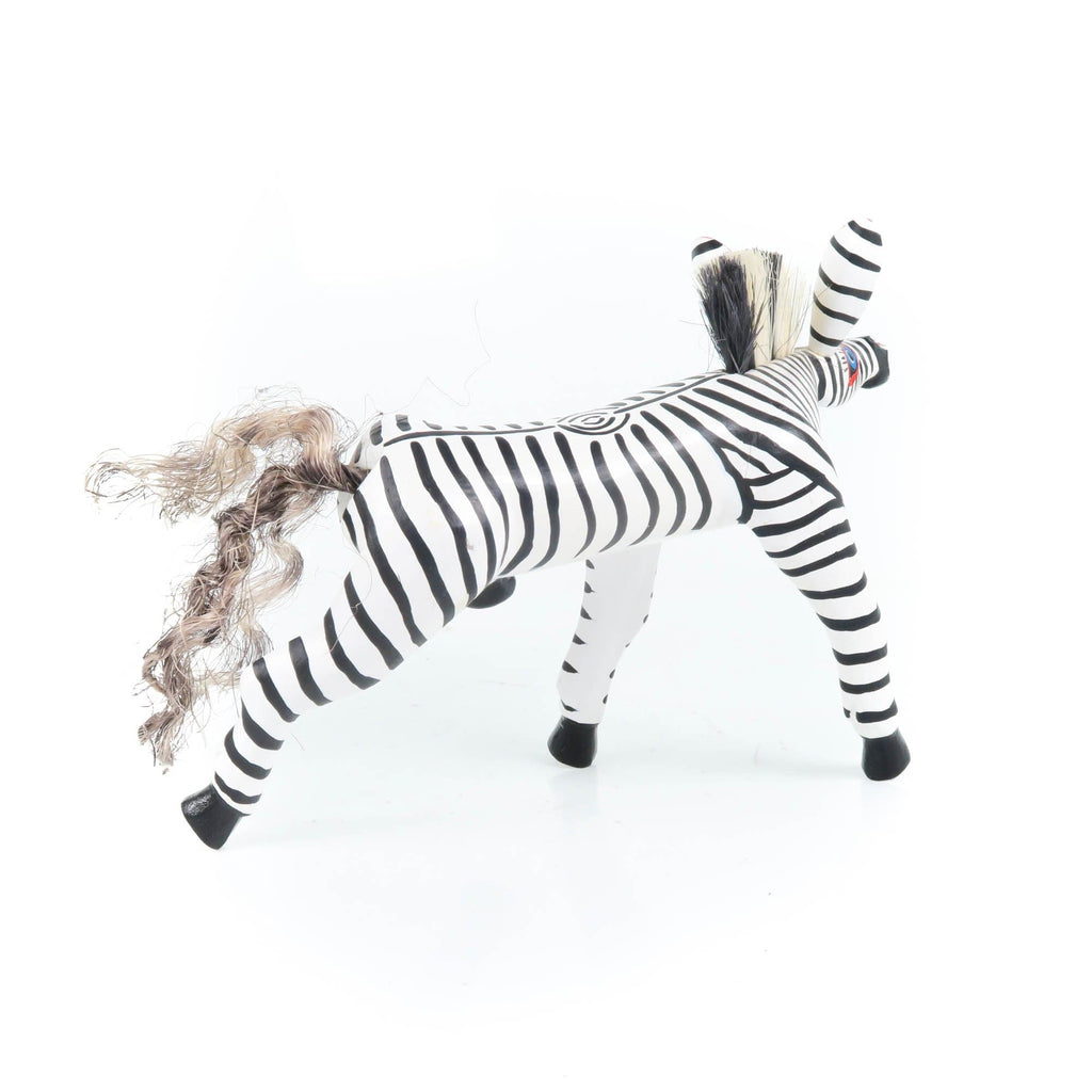 Whimsical Zebra - Oaxacan Alebrije Wood Carving – VivaMexico.com