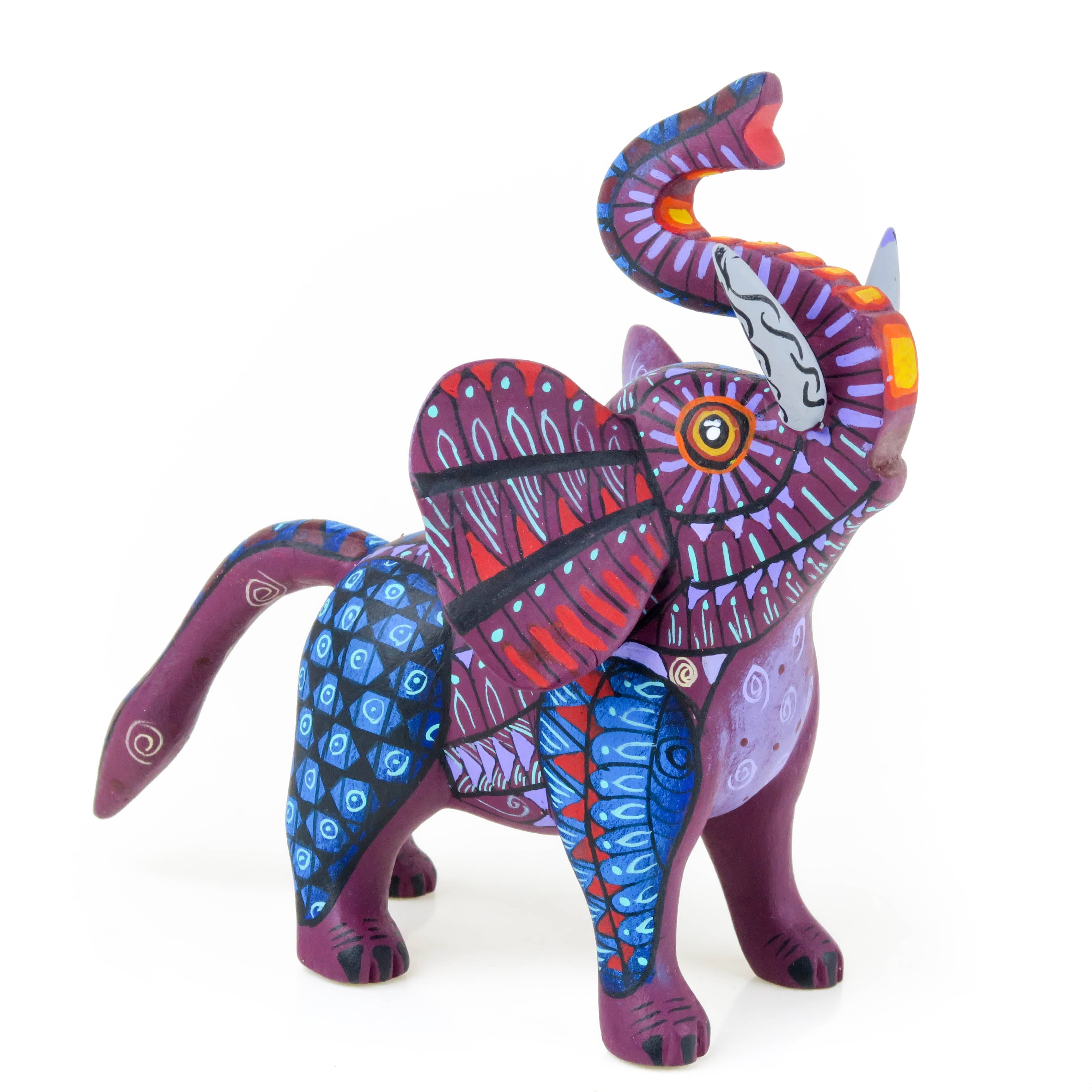 Zapotec Elephant - Oaxacan Alebrije Wood Carving – VivaMexico.com