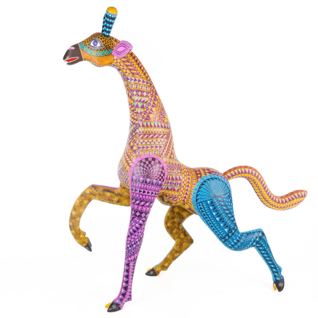 Zapotec Giraffe - Oaxacan Alebrije Wood Carving – VivaMexico.com