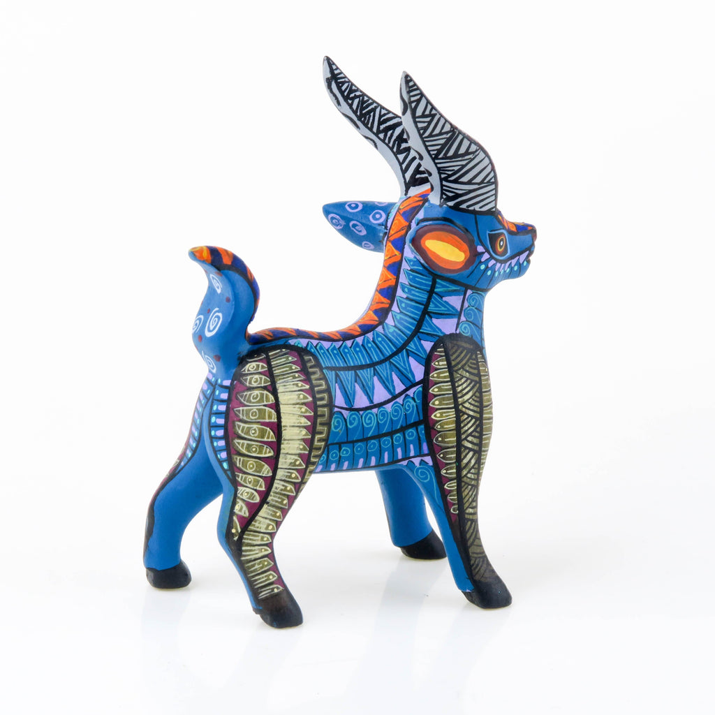 Zapotec Goat - Oaxacan Alebrije Wood Carving – VivaMexico.com - Mexican Art