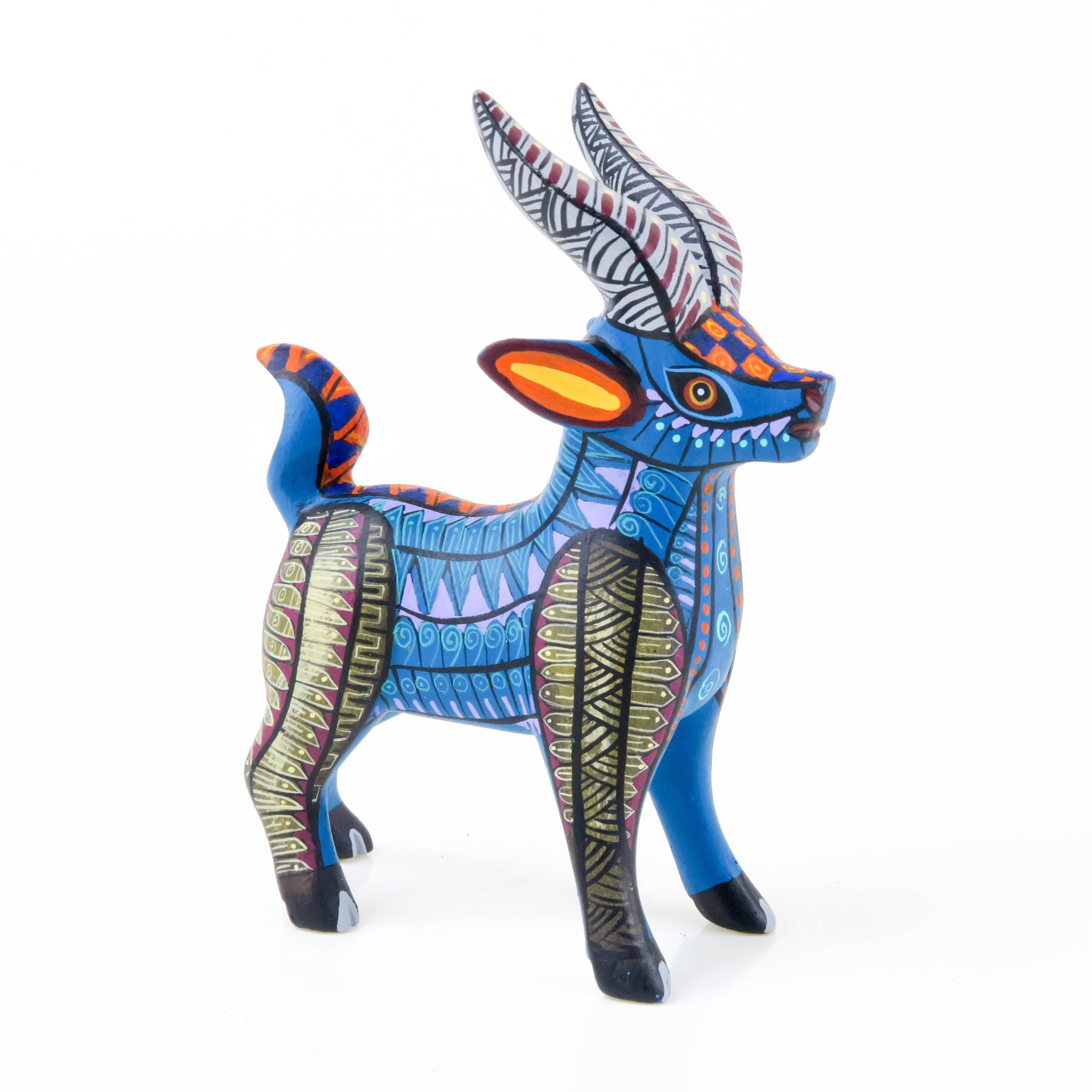 Zapotec Goat - Oaxacan Alebrije Wood Carving – VivaMexico.com - Mexican Art