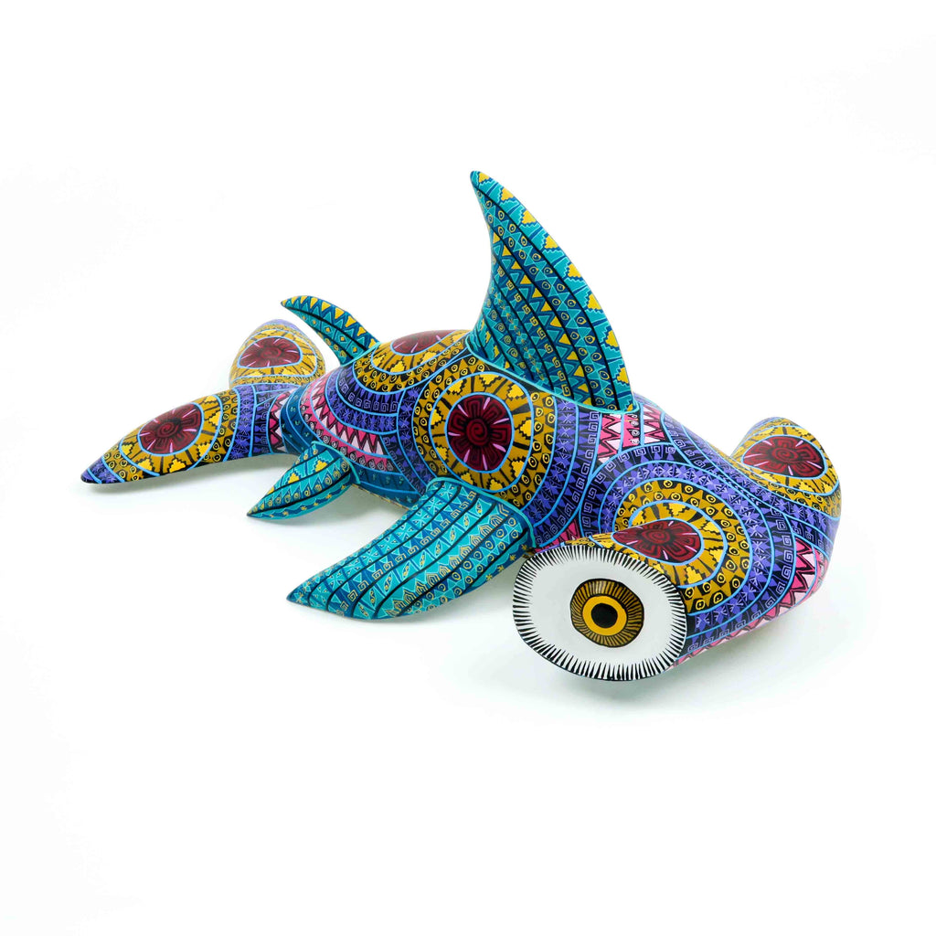 Hammerhead Shark - Oaxacan Alebrije Wood Carving – VivaMexico.com