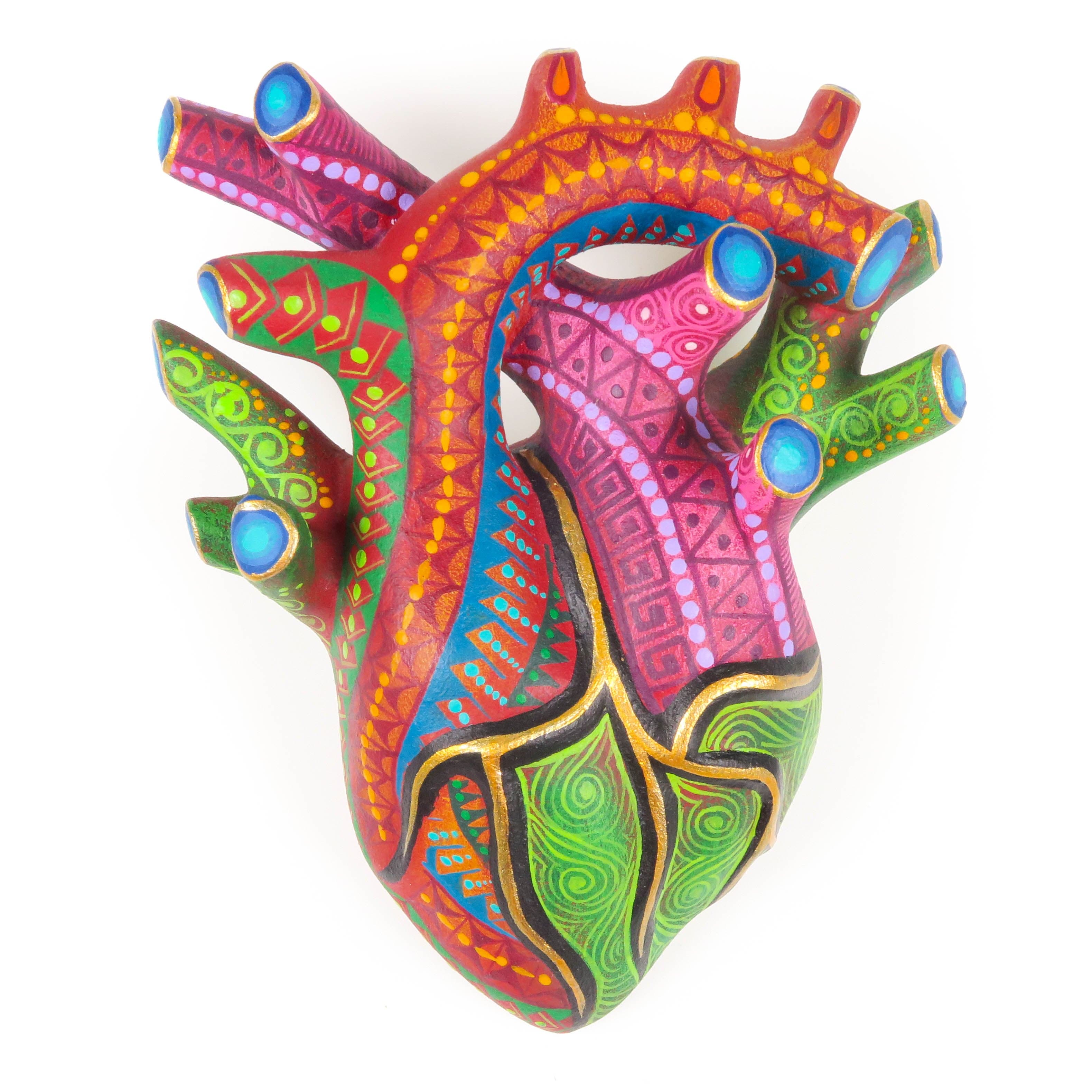 Zapotec Heart - Oaxacan Alebrije Wood Carving – VivaMexico.com
