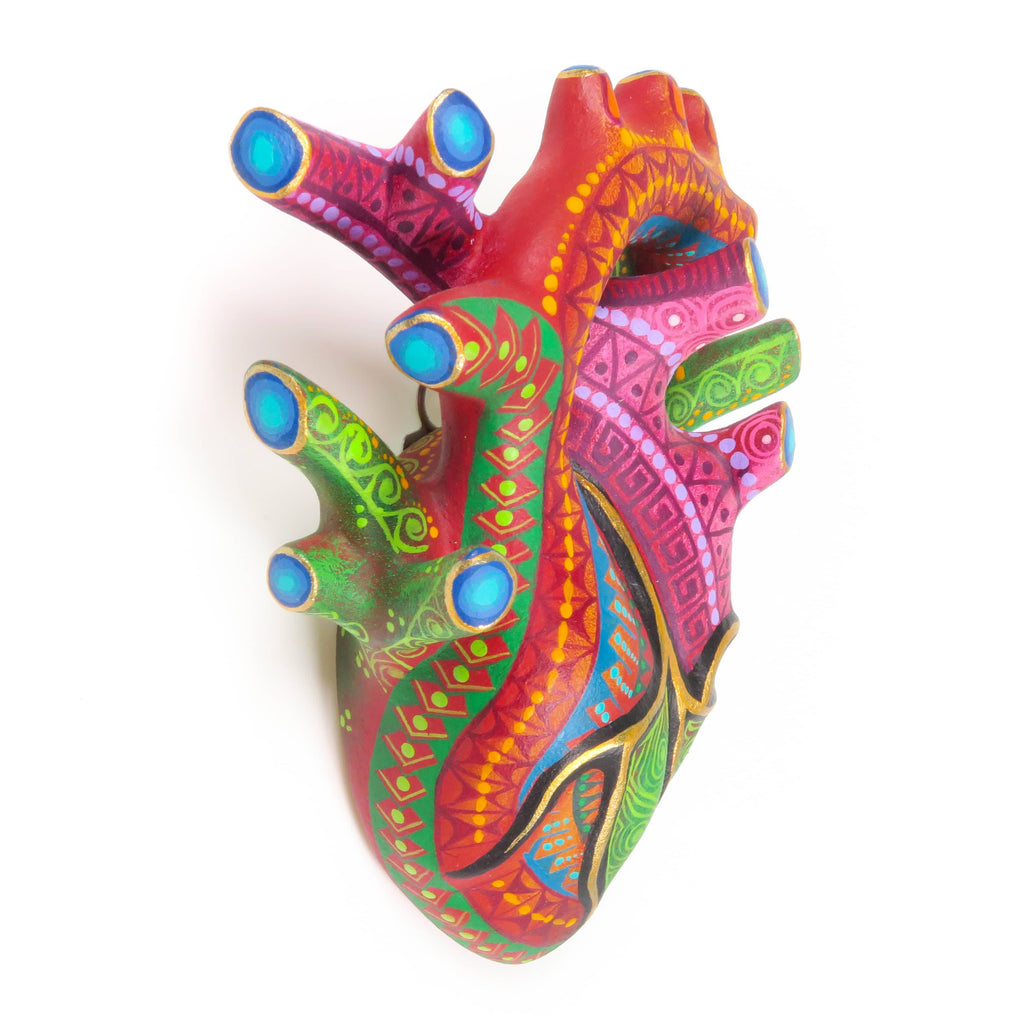 Zapotec Heart - Oaxacan Alebrije Wood Carving – VivaMexico.com