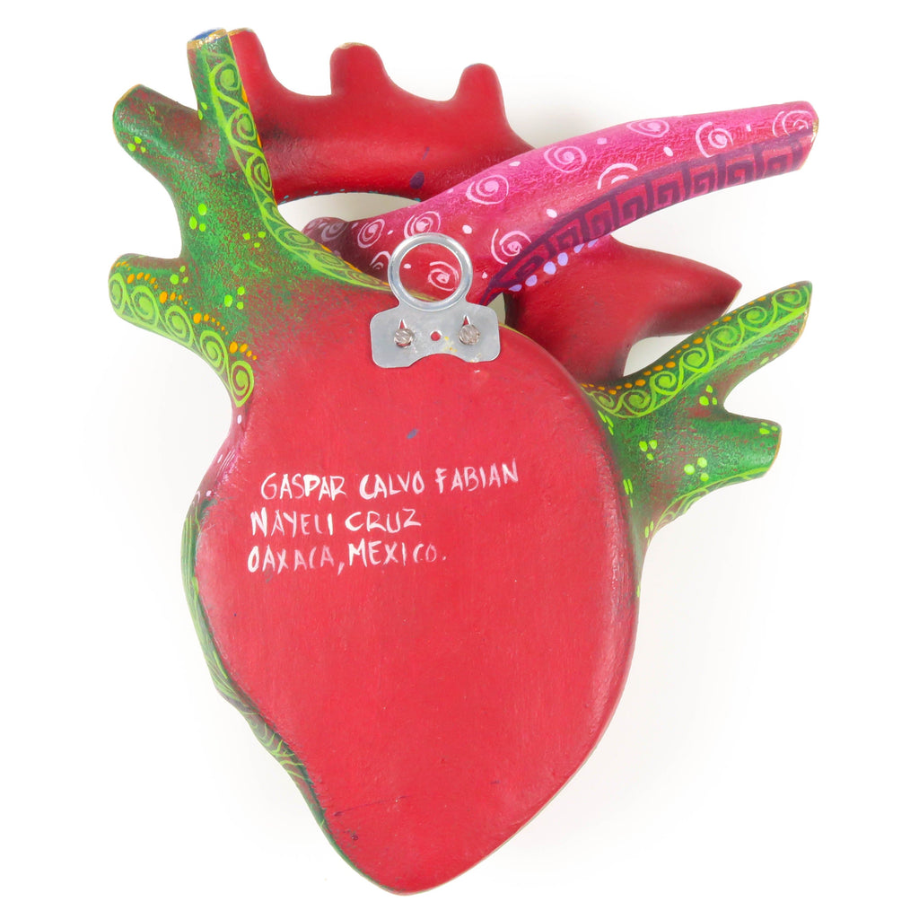 Zapotec Heart - Oaxacan Alebrije Wood Carving – VivaMexico.com